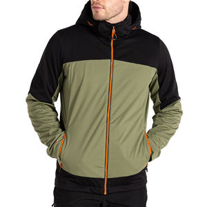 Veste coupe-vent solide Softshell d'extérieur pour hommes fournisseur du Pakistan pour la vente en gros de vestes pour hommes de grande taille - Product Image 1