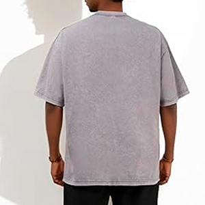 T-shirts pour hommes personnalisés de haute qualité avec impression de style vintage graphique 100% coton biologique respirant grande taille Logo délavé à l'acide surdimensionné - Product Image 5
