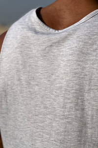 Camiseta sin mangas para hombre, camiseta sin mangas para gimnasio, camiseta muscular para entrenamiento, chaleco de culturismo con cuello redondo, ropa deportiva de entrenamiento de secado rápido - Product Image 3