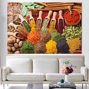 Toile imprimée : Art mural de cuisine aux thèmes des épices, cadeau pour grand-mère, verre - Product Image 1