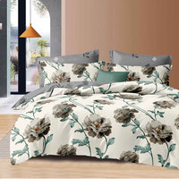 Vente chaude Style Moderne Super Doux Plumes Imprimé Floral Housse De Couette Ensemble King Size Couette Literie pour Un Usage Domestique