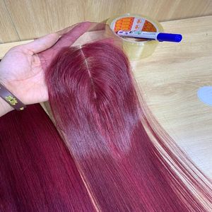 ผมต่อผมตรงกระดูกสีเบอร์กันดีสำหรับผู้หญิงผิวดำเทรนด์8A และ10A ผู้บริจาค - Product Image 2