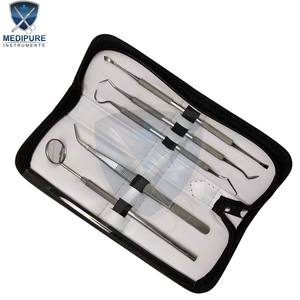 Kit d'examen dentaire, instruments dentaires hygiéniques en acier inoxydable pour l'examen buccal, miroir, sonde, outils - Product Image 2