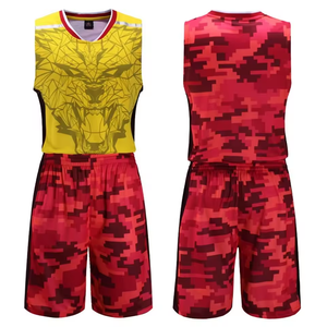 Ropa de baloncesto de poliéster de secado rápido unisex Logotipo de impresión digital de color personalizado Anti-UV antibacteriano transpirable de talla grande - Product Image 6