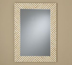 Miroir mural léger artisanal en MDF de style Art déco moderne pour salon ou entrée, cadeau Diwali - Product Image 2