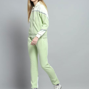 Chándal de algodón 100% para mujer, nuevo estilo, patrón sólido, chándal multicolor de alta calidad para mujer - Product Image 2