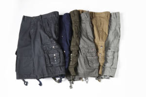 Custom Logo Branded Cargo Shorts for Men Summer Polyester Casual Elastic Waist Spandex Nylon Shorts Men With Pockets - Product Image 5