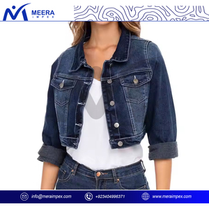 Vente en gros de nouveaux vêtements d'hiver pour femmes à la mode veste en jean pour femmes veste en jean pour femmes - Product Image 3