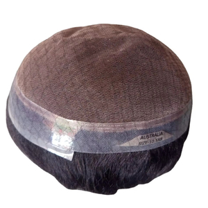 Perruque de cheveux vierges bouclés birmans pour hommes Taz Hair BD's Glueless Toupee Postiche confortable et durable - Product Image 2