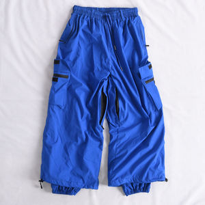 กางเกงสโนว์บอร์ดกันน้ำใส่ได้ทั้งชายและหญิงกางเกงขนแกะกันลมปรับ100% เอวได้มีซิปโพลีเอสเตอร์ทนทานปรับแต่งได้ - Product Image 1