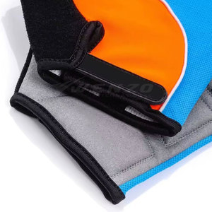 Private Label in Stock Leather Half Finger Racing Cycling Gloves Custom Size Breathable Unisex Best Price - Product Image 6