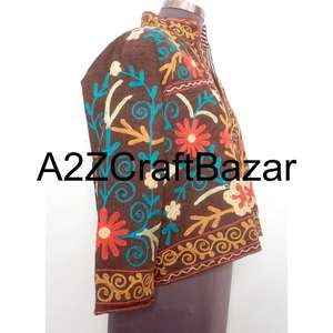 เสื้อแจ็คเก็ตคอตไทรส์ปักมือ ดีไซน์วินเทจ เป็นมิตรกับสิ่งแวดล้อม ระบายอากาศได้ดี แห้งเร็ว ซับในผ้าฝ้าย เหมาะสำหรับฤดูใบไม้ร่วงและฤดูหนาว ใส่ออกงานได้ - Product Image 5