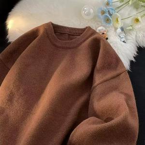 Custom High Quality Fashion Men Clothes Knitted Knit Pullover Crew Neck Sweater for Men and Women - Product Image 3