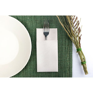 Serviettes de table Kanguro imprimées Texas marron 40x40cm, serviettes en papier doux et absorbantes, 480 pièces, B2B - Product Image 2