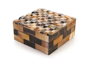 Hộp gỗ với sừng gạch Inlay Handmade Trang trí lưu trữ hộp sang trọng đính Organizer lưu niệm & Hộp quà Tặng mẫu miễn phí - Product Image 4