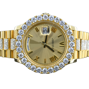 Reloj de Lujo con Diamantes Moissanite VVS Blancos, Movimiento Mecánico Miyota, Estilo Hip Hop Personalizable, Certificado IGI - Product Image 1