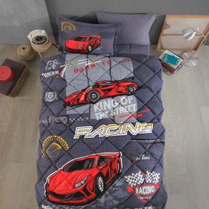 Classic Single Ranforce Youth Pattern Edredón Set Racing Team Inspirado Sleep Gear - Product Image 1