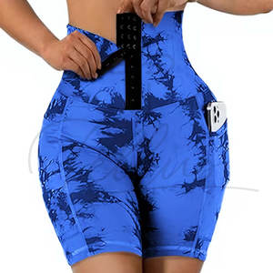 Shorts de Yoga para Mujer, Cintura Alta, Corte Holgado, Transpirables, Resistentes al Viento, con Cierre de Cordón, Ropa Deportiva para Gimnasio y Running - Product Image 1