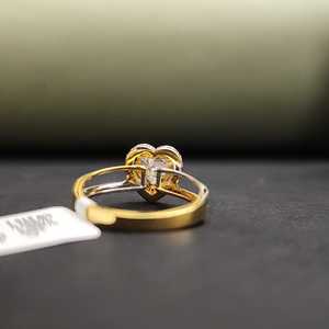 Pretty Heart Shape IGI Certified Moissanite Engagement Ring in 18KT Solid Gold for <b>Your</b> <b>Loved</b> One - Product Image 5