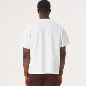 Camiseta Extra Grande de Hombre, Estilo Hip Hop, 100% Algodón Premium, con Hombros Caídos - Product Image 3