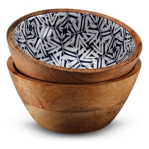 Cuenco grande para servir de calidad alimentaria para uso doméstico, gran oferta, cuenco de madera maciza, cuenco de madera profunda para mezclar ensaladas de frutas - Product Image 4