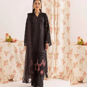 High Quality Summer Shalwar Kameez for Ladies <b>Pakistani</b> Export Quality Cotton Lawn Embroidered Suits Quick Dry Feature Modern - Product Image 1