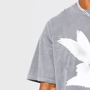Meilleur matériau T-shirt à épaules tombantes pour hommes de haute qualité respirant séchage rapide coupe ample tricoté à la mode en stock - Product Image 6