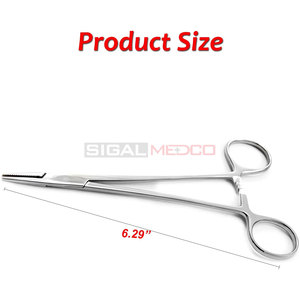 Pinzas portagujas Crilewood, pinzas hemostáticas dentales quirúrgicas de acero inoxidable, instrumentos médicos, cirugía General, cuidado de la salud - Product Image 3