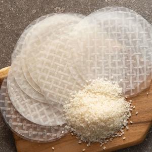 Papier de riz séché sans gluten pour cuisine vietnamienne, certifié Halal, sac en vrac, 100% papier de riz pour rouleaux de printemps - Product Image 1