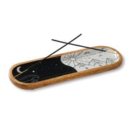 Produits en bois Brûleur d'encens Palissandre Thé Cérémonie Aroma Diffuseur Bergamote Océan Ébène Africain pour Lotus Box (Taille