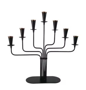 Candélabre antique à 5 bras en métal, centre de table pour mariage, décorations de Noël, porte-bougie artisanal durable - Vente en gros - Product Image 4