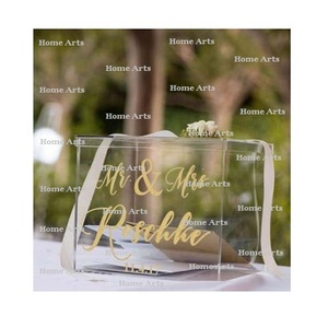 Square Shape Customized Size <b>Card</b> <b>Box</b> With Bestest Quality Transparent Acrylic <b>Card</b> <b>Box</b> For <b>Wedding</b> And Event Use - Product Image 4