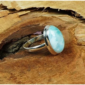Boda paz cristiana Druzy bisel ajuste 925 plata esterlina estilo bohemio anillo mujeres hombres personalizable joyería al por mayor - Product Image 2