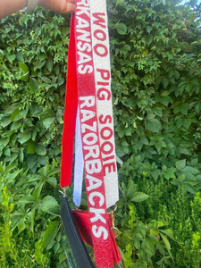 Cinturones de Cuentas Hechos a Mano de Alta Calidad de Iqra Creation para el Día del Partido, Correas para Bolsos con Bordado de los Raiders Rojos y los Gators, Color Personalizado - Product Image 2