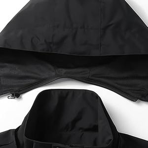 High Quality Custom Windbreaker Puffer <b>Jacket</b> for <b>Men</b> Windproof Hip Hop Streetwear with Canvas Hood Windproof Windbreaker <b>Jacket</b> - Product Image 4