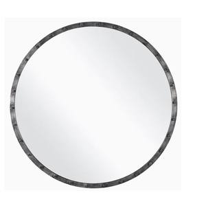 Ajoutez à cela notre tendance Le miroir rond en métal contemporain élégant et polyvalent apporte un style moderne et une élégance fonctionnelle à n'importe quelle pièce - Product Image 2