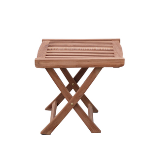 QUALITEAK Natural Teak Modern Foot <b>Stool</b>-Eco-Friendly Durable Waterproof & <b>Folding</b> Design Price - Product Image 1