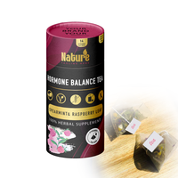 Tisane Équilibre Hormonal Féminin aux Feuilles de Framboisier Rouge – Marque Blanche – Mélange de Thé Utérin pour Femmes