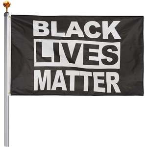 แพ็ค 2 ธงแบล็ค ไลฟ์ มัตเตอร์ ธง BLM สำหรับตกแต่งห้องภายนอก ธง BLM ขนาดใหญ่ 3x5 ฟุต ป้ายแบนเนอร์ ทนต่อการซีดจาง - Product Image 5
