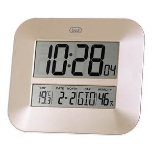 Reloj de pared multifunción de bronce (27x3x23,5 cm) con termómetro OM352015 - Product Image 2