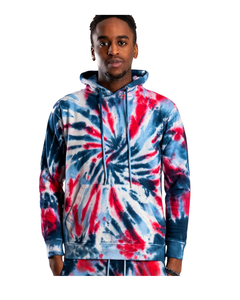 เสื้อสเวตเตอร์มัดย้อมใช้ได้ทั้งชายและหญิงทันสมัยชุดใส่อยู่บ้านสองชิ้นมีฮู้ดสวมใส่สบายมีสไตล์มีเชือกผูกสำหรับใส่อยู่บ้านสไตล์ - Product Image 1