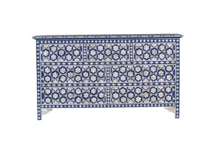 Gabinetes Modernos de Alta Calidad con Incrustaciones de Hueso Pulido y Diseño Floral Personalizado para Dormitorio, Comedor, Sala de Estar y Almacén - Product Image 4