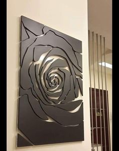 บ้านห้องนอนและห้องนั่งเล่นกรอบไม้สีทองแบบแขวนโลหะศิลปะตกแต่งผนัง - Product Image 6