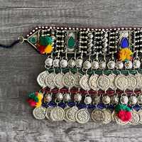 Service OEM/ODM, bijoux de mariage personnalisés, ensembles de bijoux vintage afghans Kuchi, collier, boucles d'oreilles et bijoux Tikka tendance pour femmes