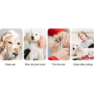 Ciseaux de toilettage pour animaux de compagnie Finition Polissage Lames droites et tranchantes Ciseaux de toilettage pour droitier 7 pouces avec double sonnerie repose une pochette - Product Image 6