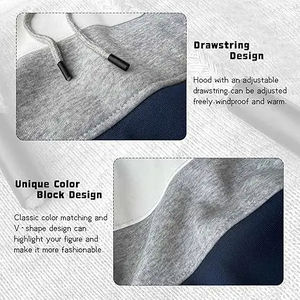 เสื้อฮู้ดหนาอบอุ่นมีซิปด้านหน้าของผู้ชายเสื้อแจ็คเก็ตมีฮู้ดแบบลำลองสำหรับฤดูหนาว - Product Image 5