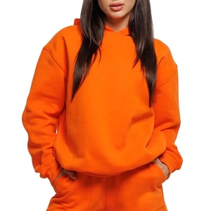 Sudadera con Capucha Personalizada de Hombros Caídos para Mujer, de Alta Calidad, Transpirable, Forrada de Felpa para Invierno, de Algodón, Estilo Urbano Holgado - Product Image 2