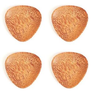 Assiettes en noix de coco pressée naturelle pour repas sans plastique - Product Image 2