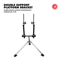 Beatello Multifunctional Expansion Two-way Drum Stand Rack Clamp + Percussion Universal Hanging Tom Drum Support Arm Accessories