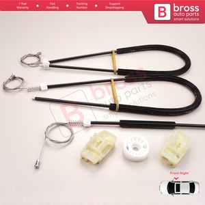 BWR 816 Kit de reparación de regulador de ventana puerta delantera derecha 6J4837402 para Seat Ibiza MK4 5 puertas 20082016 Bross Auto Parts - Product Image 4